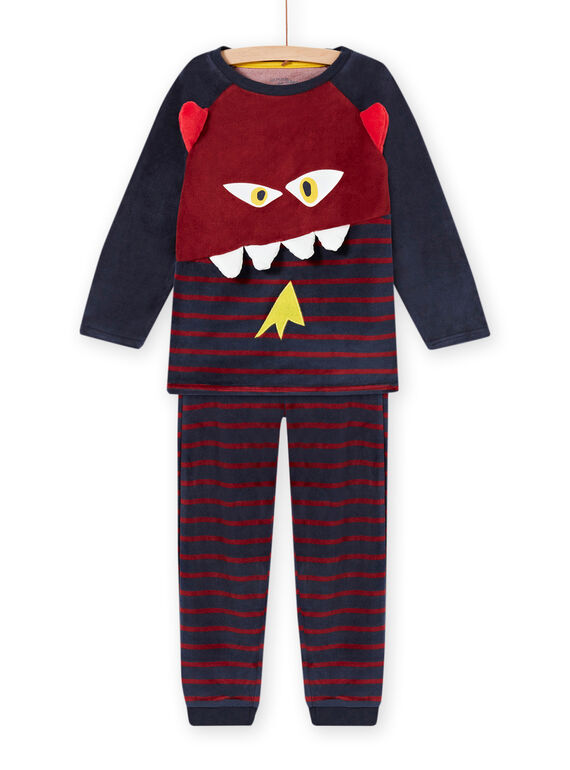 Ensemble pyjama motif monstre détails phosphorescents enfant garçon MEGOPYJMON / 21WH129APYJ719
