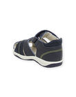 Sandales en cuir bleu marine bébé garçon NUSANDILAN / 22KK3845D0E070