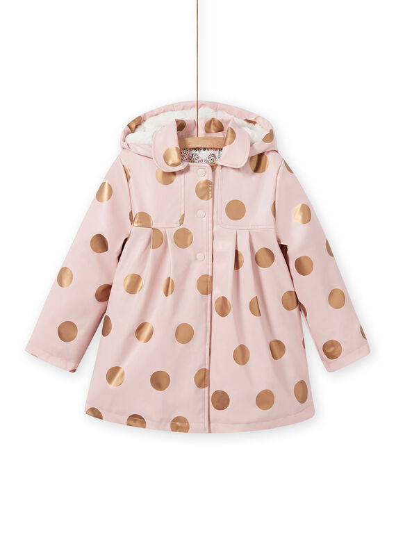 Imperméable rose à pois enfant fille MAPAIMPER / 21W90151IMPD332