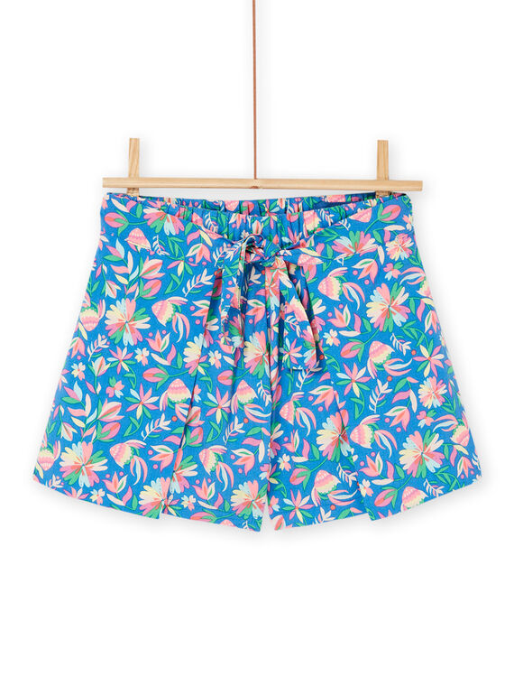 Short à imprimé fleuri fille RAPOPSHORT2 / 23S901X2SHOC220