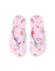 Tongs roses à rayures imprimé pastèque fille LFTONGFRUIT / 21KK3562D01000