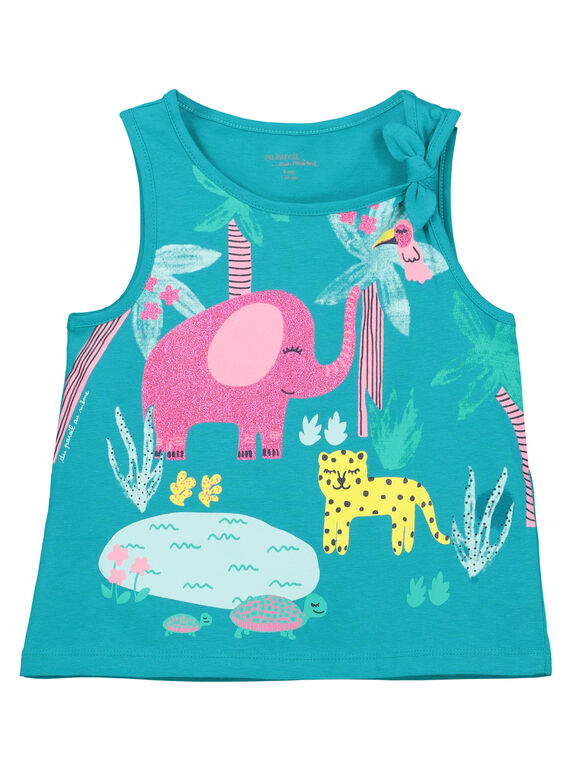 Pyjama short fille imprimé FEFAPYJEXO / 19SH11H1PYJ202