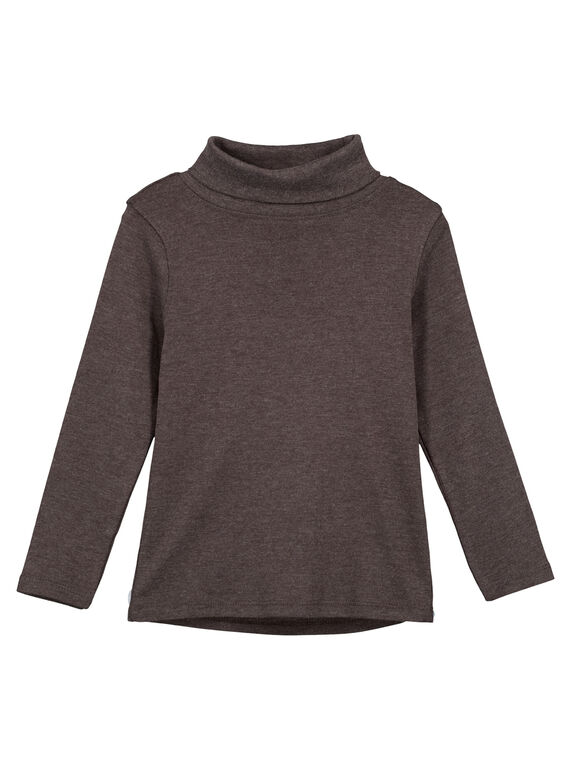 Sous pull en côtes Gris Anthracite GOESSOU4 / 19W902U1D3B944