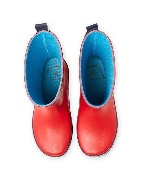 Bottes de pluie rouges motifs chiens enfant garçon MOPLUICHIEN / 21XK3611D0C050