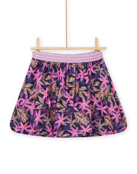 Jupe réversible à imprimé fleuri kaki PAKAJUP / 22W901L1JUPC211