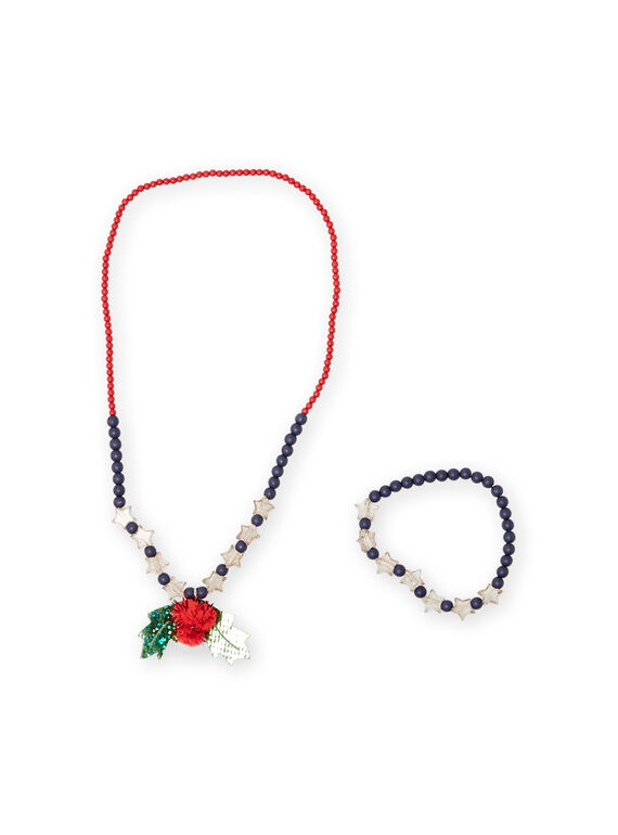 Collier de perles colorées Noël enfant fille MYANOSET / 21WI01T2CLI961