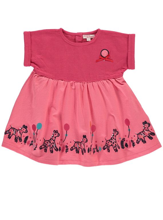 Robe manches courtes bébé fille CIHOROB4 / 18SG09E4ROB404