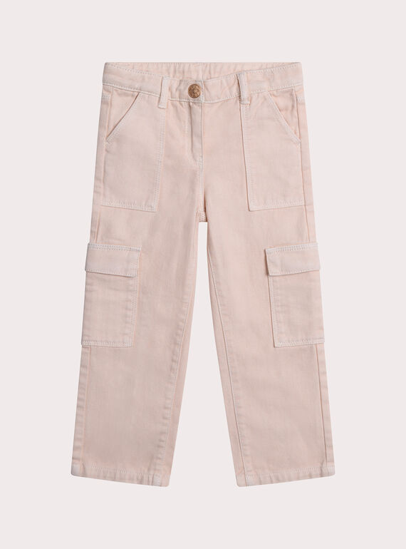 Pantalon cargo rose pale XAJAPANT / 25W901M1PAND319