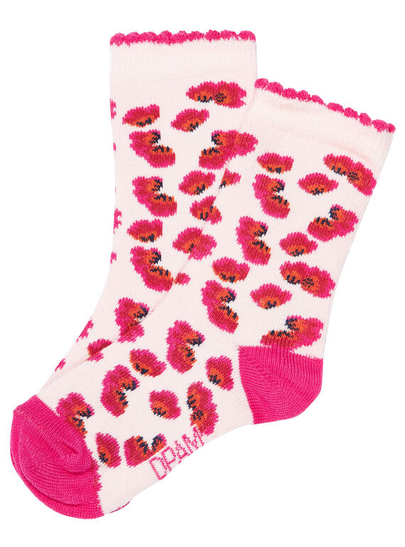 Chaussette bébé fille rouge JYIVICHO / 20SI09D1SOQD327