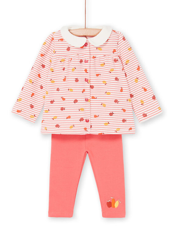 Ensemble confort Blouse & legging Bébé fille LINAUENS2 / 21SG09L1ENS318