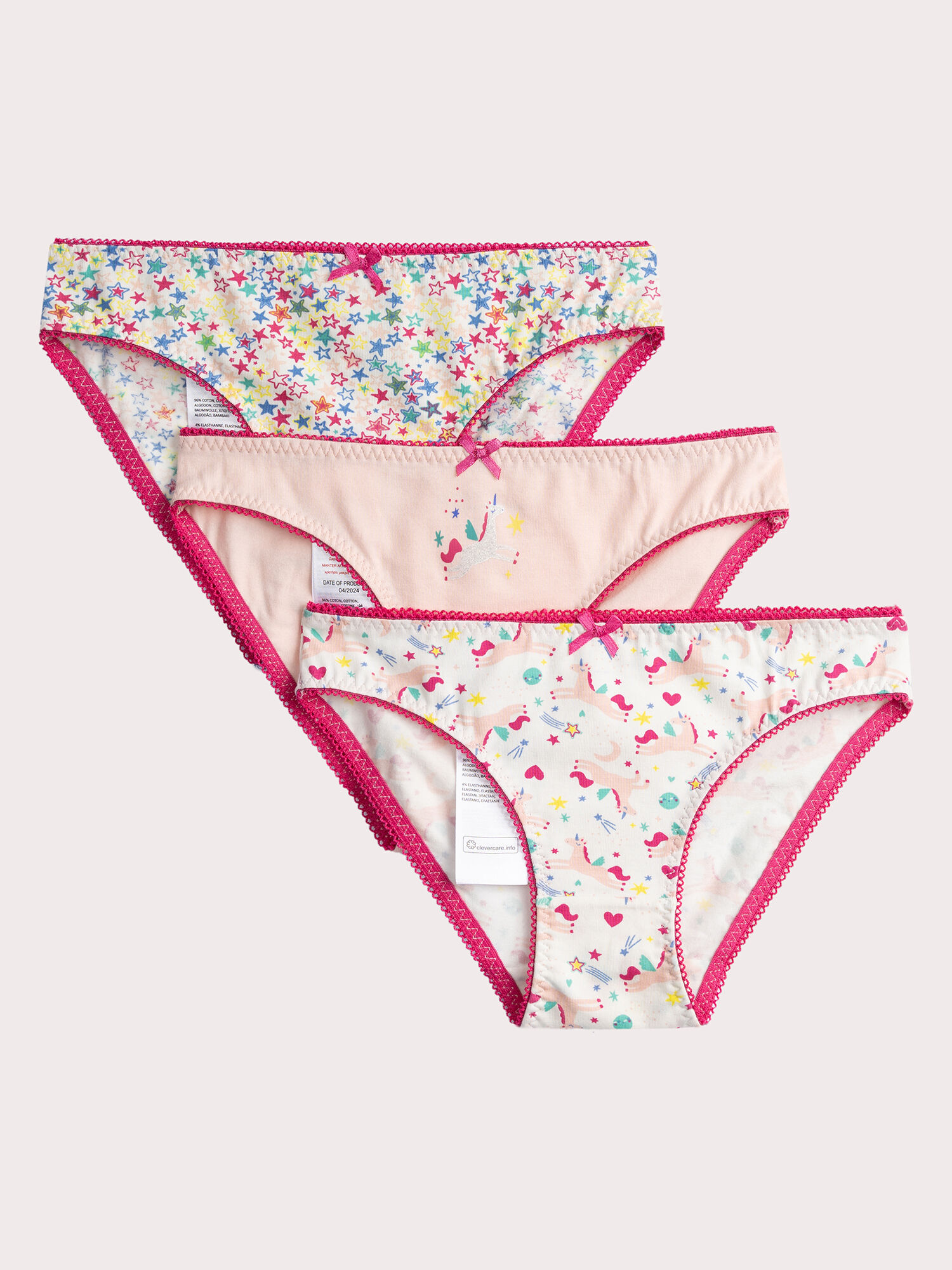 Lot de 3 culottes a imprime fantaisie pour fille Sous Vetement DPAM