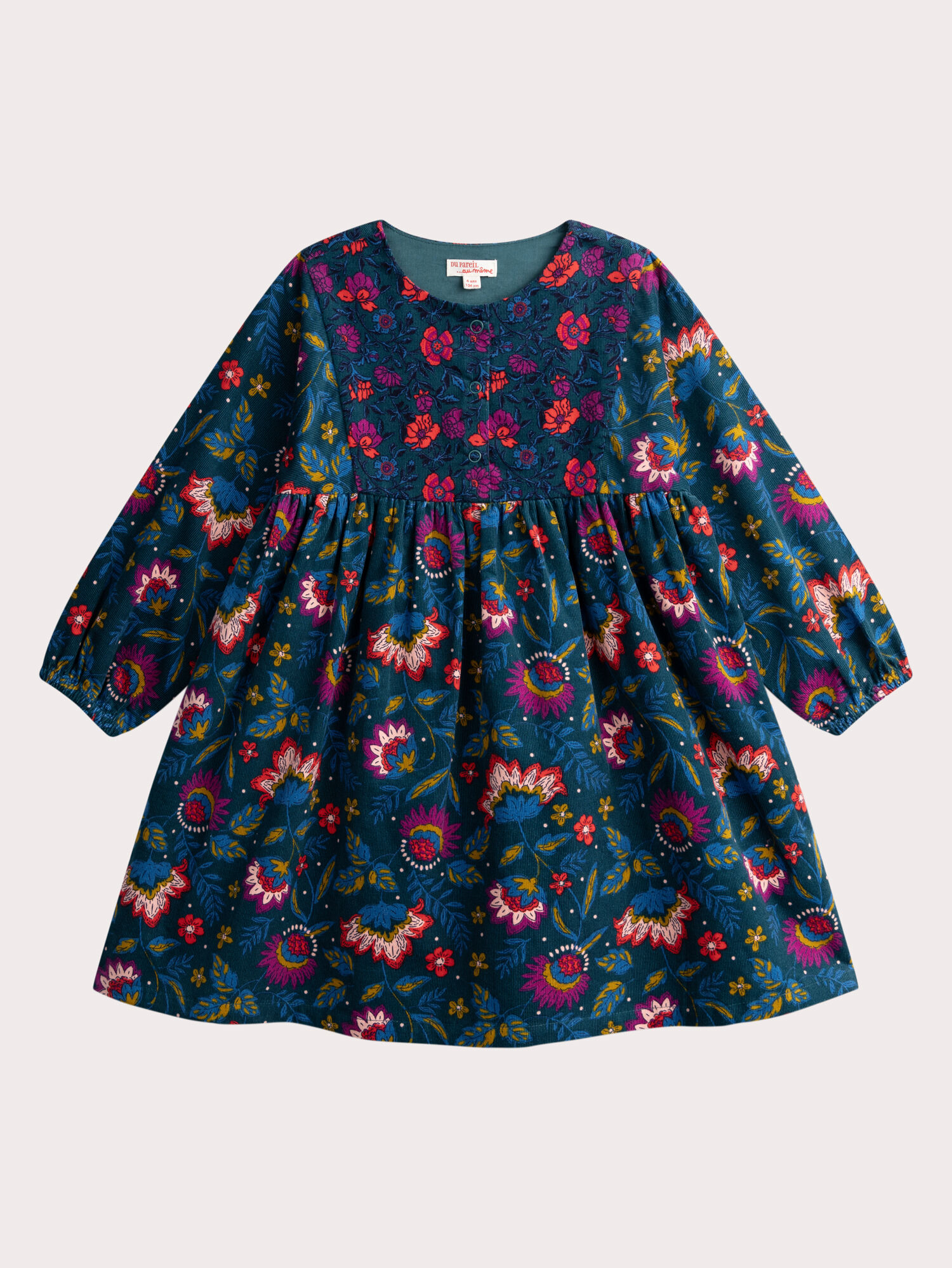 Robe fille imprimee reversible DPAM
