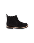 Chelsea boots cuir noir élastique fantaisie PABOOTBLACK / 22XK3573D0D090