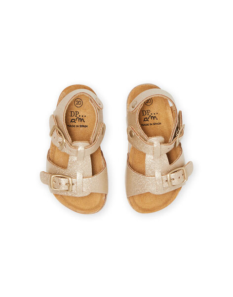 sandale dorée bebe fille
