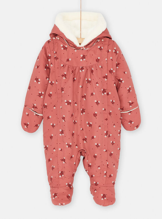 Combipilote pêche foncé à imprimé fleuri bébé fille SIREPIL / 23WG09D2PILD321