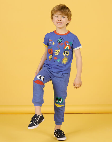 Tee Shirt Manches Courtes Bleu NOLUTI2 / 22S902P1TMC702