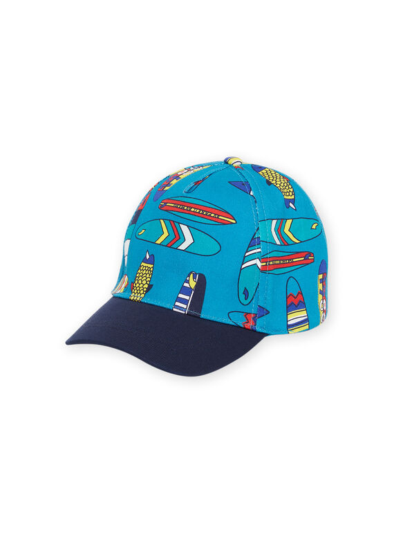 Casquette bleue à imprimé planches de surf enfant garçon NYOJOCAP4 / 22SI02C1CHAC215