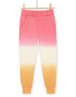 Jogging rose, blanc et orange RADAYPANT2 / 23S901M1PAND332