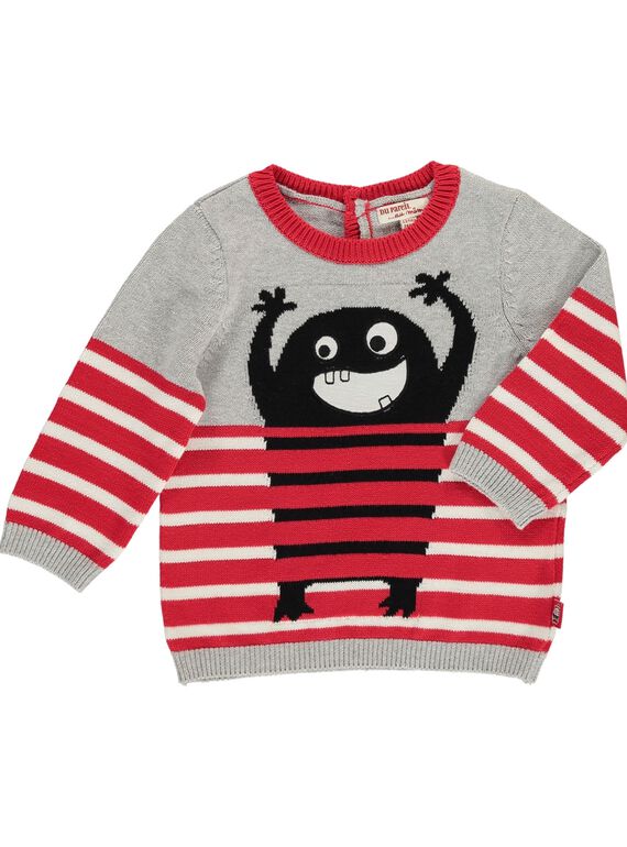 Pull monstre bébé garçon DUROUPUL / 18WG1021PUL099