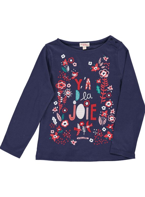Tee-shirt manches longues fille CADETEE2 / 18S901F1TML713