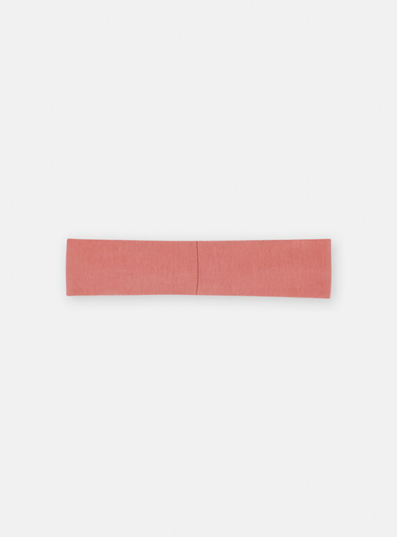 Bandeau rose blush à motif fraise en 3D bébé fille SYIFORBAN / 23WI09K1BAND300