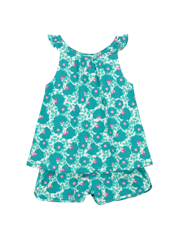 Ensemble débardeur et short fille FAPLASETEX1 / 19S901P1ENS000