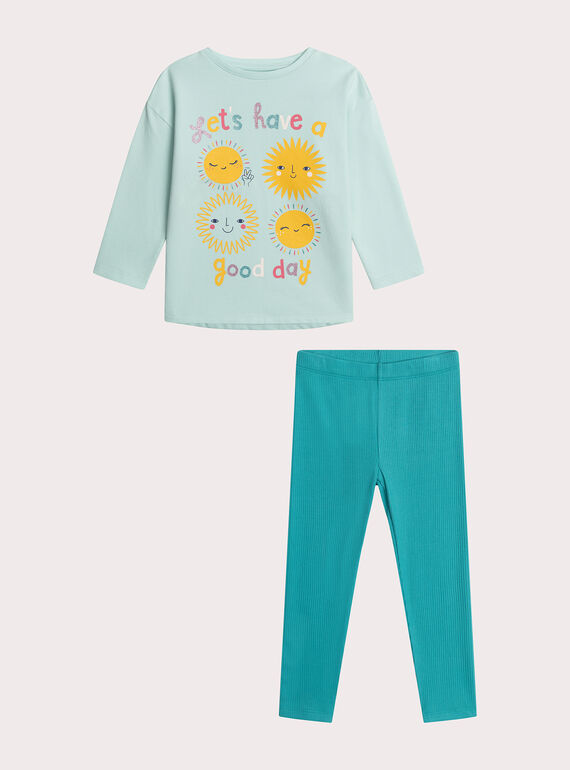 Pyjama soleil pour enfant fille XEFAPYJSUN / 25WH1133PYJ614