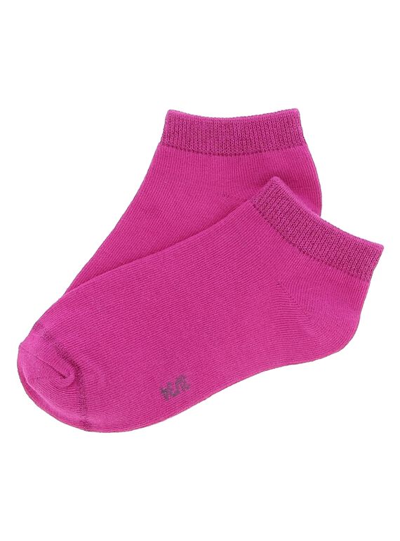 Chaussettes basses fille fuchsia CYAJOCHO10B / 18SI01S8SOQ304