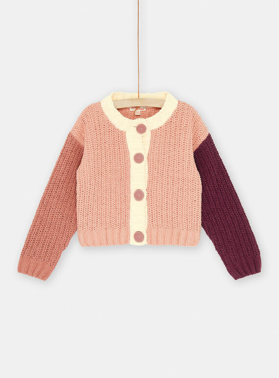 Cardigan vieux rose SACOUCAR / 23W901L1CARD329