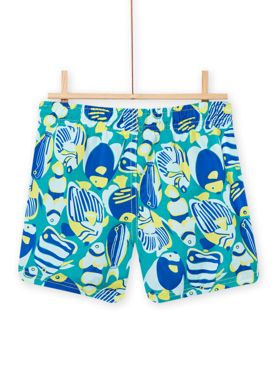 Maillot de bain bleu caraïbes enfant garçon NYOMERBOXPOI / 22SI02L5MAIC242