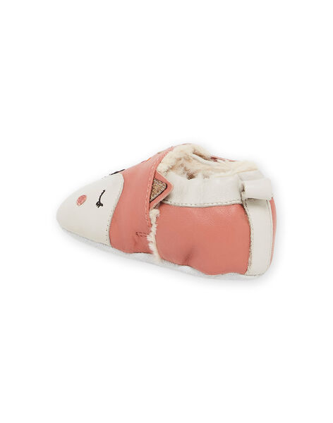 Chaussons boots en cuir souple à animation animaux PICHOSFOX / 22XK3751D3S030