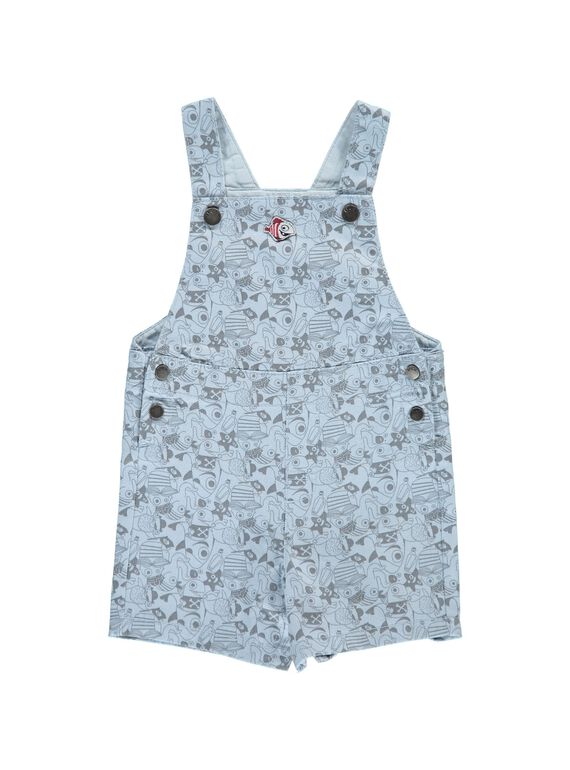 Salopette courte bébé garçon CUBENSAC2 / 18SG10G2SAC099