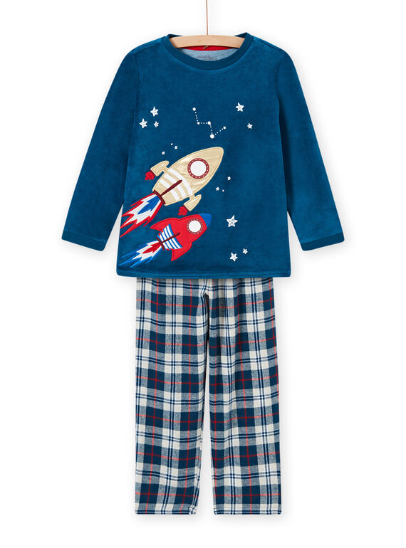 Ensemble pyjama motif espace phosphorescent enfant garçon MEGOPYJFUZ / 21WH1297PYJC214