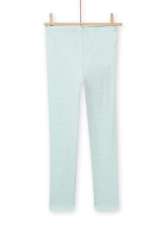 Legging uni bleu glacier enfant fille NYAVOLEG2 / 22SI0132CAL219