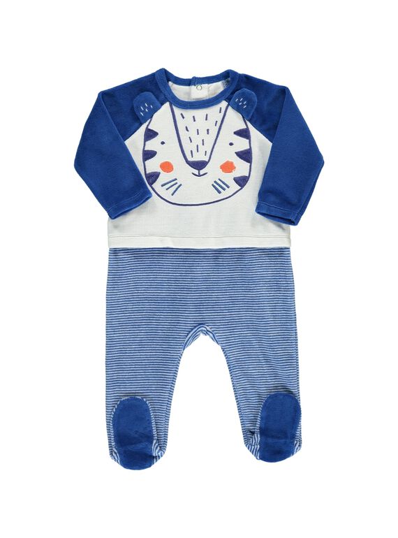 Dors-bien en velours bébé garçon CEGUGRERAY / 18SH1445GRE001