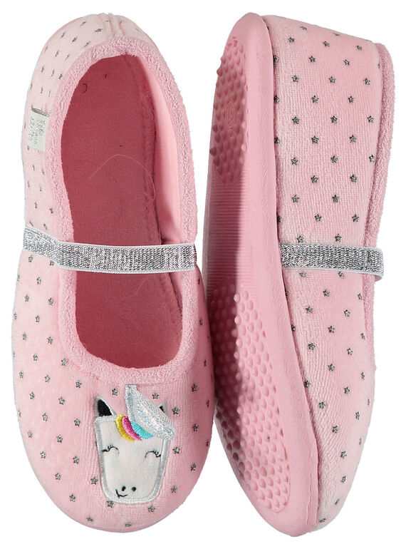 CHAUSSON FILLE EN TEXTILE LICORNE 9330171