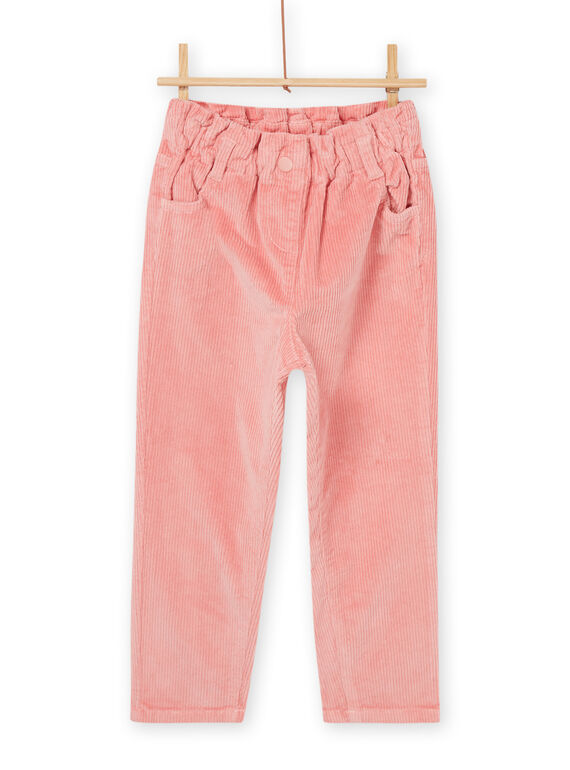 Pantalon paperbag rose en velours côtelé PAPRAPANT2 / 22W901S1PAND324