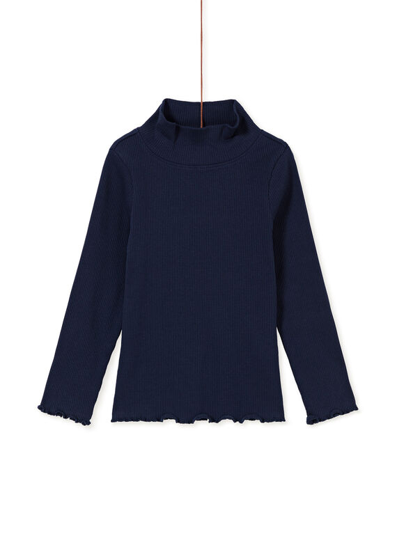 Sous-pull à côtes, manches longues et col montant volanté KAJOSOUP1 / 20W90145D3B070