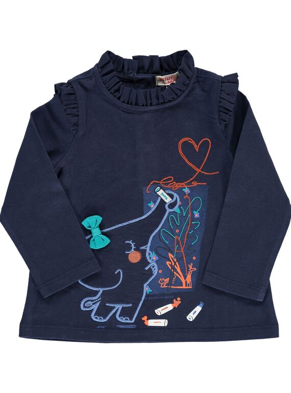 Tee-shirt manches longues bébé fille DIBLETEE / 18WG0991TMLC205