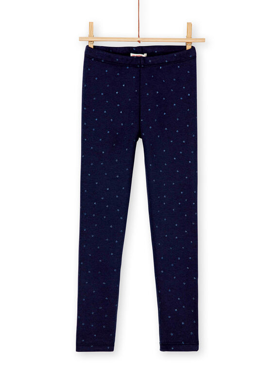 Legging fourré et imprimé petits pois en paillettes KAJOLEG1 / 20W90146D2B070