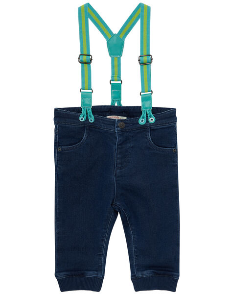 Jean Confortable A Bretelles Bebe Garcon Pantalon Jean Bebe Dpam