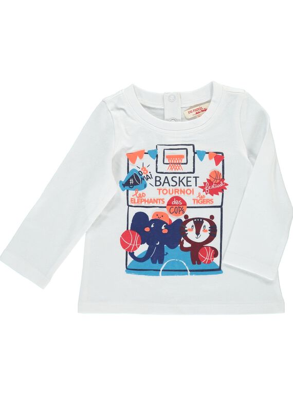 Tee-shirt manches longues bébé garçon CUDETEE2 / 18SG10F2TML000