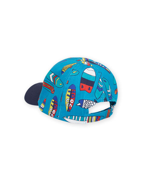 Casquette bleue à imprimé planches de surf enfant garçon NYOJOCAP4 / 22SI02C1CHAC215