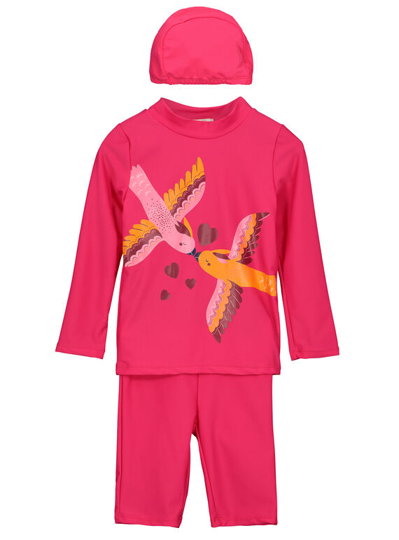 Ensemble trois pièces anti-UV fille FYAUVSETEX / 19SI01K1TUV304