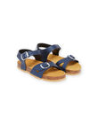 Sandales bleu marine enfant fille NANULEA / 22KK3545D0E070