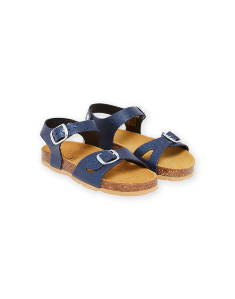 Sandales bleu marine enfant fille NANULEA / 22KK3545D0E070
