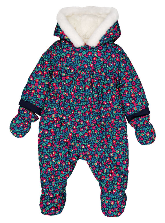 Combinaison pilote imprimée layette fille GIVEPIL2 / 19WG09G1PIL070