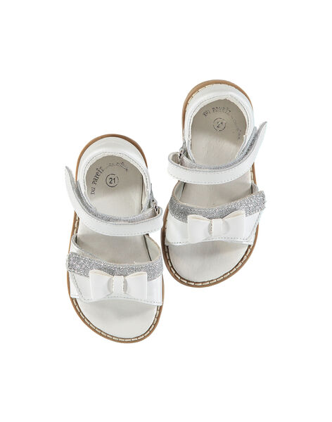 Sandale ville cuir bébé fille FBFSANDVEL / 19SK37C3D0E000