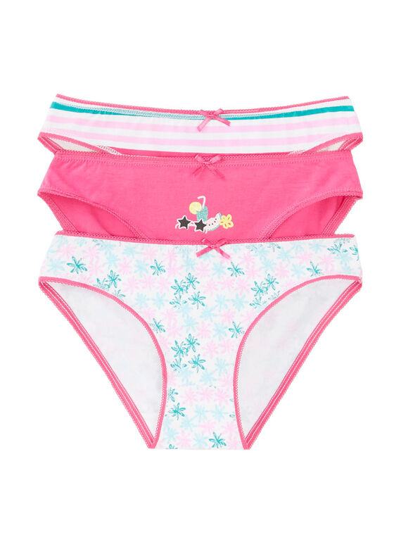 Lot de trois culottes enfant fille JEFALOT1 / 20SH11V2SLI000