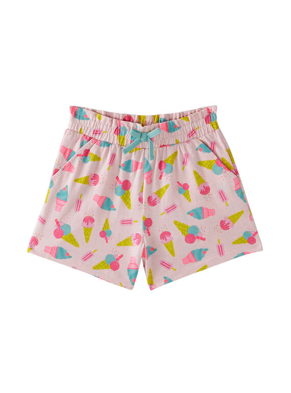 Short en jersey , imprimé glaces JAJERSHORT2 / 20S901T3D30301